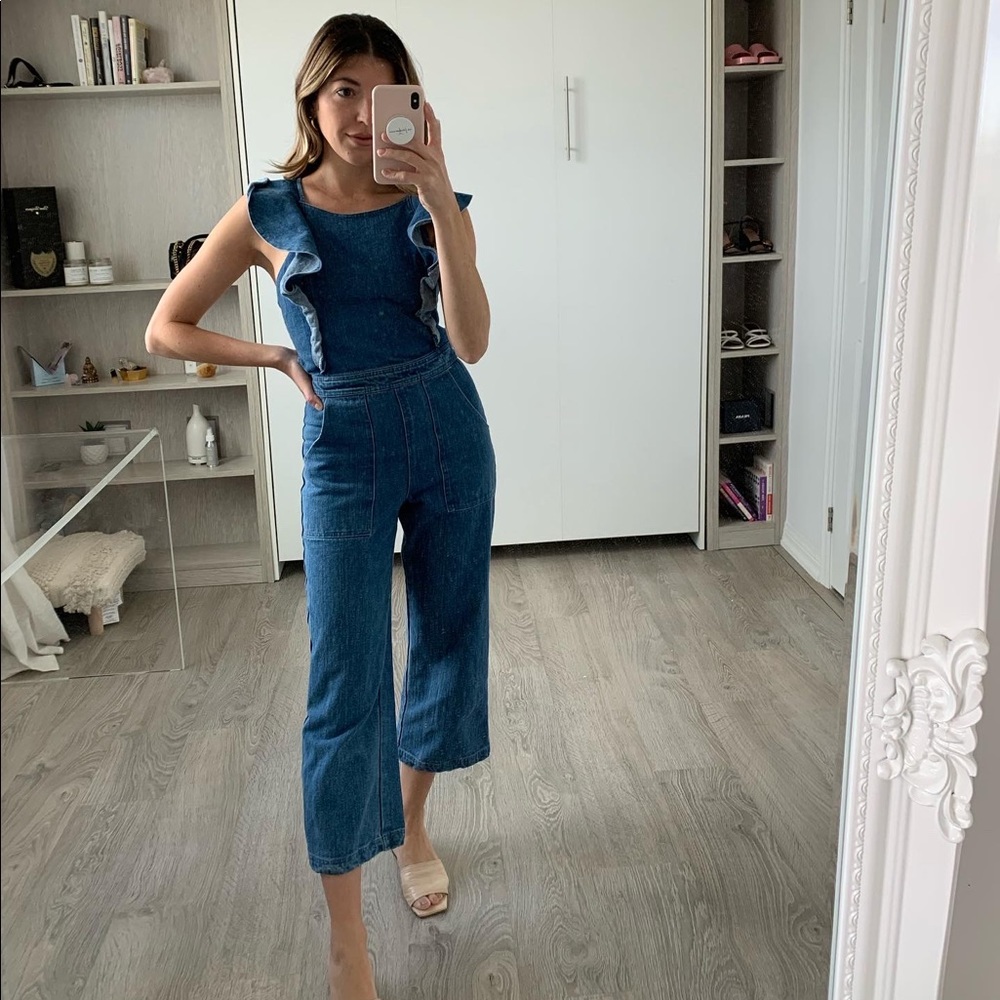 Denim romper